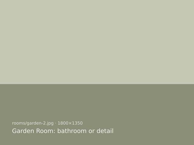Level-access shower room in the Garden Room